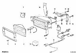 FOG LIGHTS diagram for BMW 7 Series E23 735i