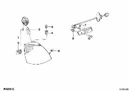 Blinkleuchte diagram for BMW 7 Series E32 750iL
