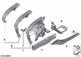WHEELHOUSE/ENGINE SUPPORT