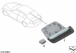 THIRD STOPLAMP diagram for BMW 3 Series F30 LCI 320d