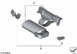 FIRE EXTINGUISHER diagram for BMW 3 Series F30 LCI 328i