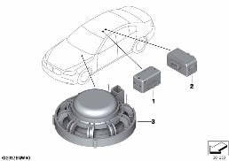 SINGLE PARTS F HANDS-FREE FACILITY diagram for BMW 7 Series F01 LCI 750i