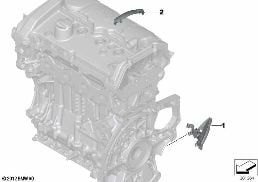 Wiązka kabli - elementy mocujące diagram for BMW MINI R56 One