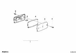 SIDE MARKER LIGHT diagram for BMW 5 Series E28 524td