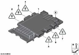 Boîtier électron. de base DME / MSV90 diagram for BMW 5 Series F18 520Li