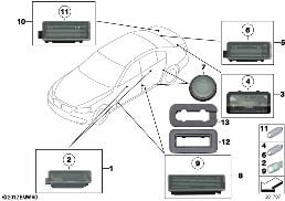 Różne światła diagram for BMW 7 Series F04 Hybrid Hybrid 7L