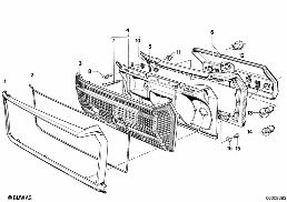 REAR LIGHT diagram for BMW 5 Series E12 518