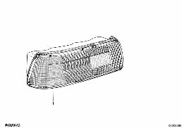 REAR LIGHT diagram for BMW 7 Series E23 733i