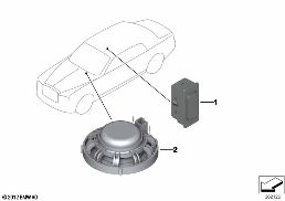 Jednotlivé díly sada handsfree diagram for BMW Rolls-Royce Phantom RR1 Phantom