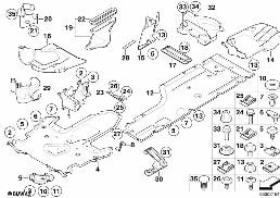 UNDERFLOOR COATING diagram for BMW 5 Series E60 LCI 523Li