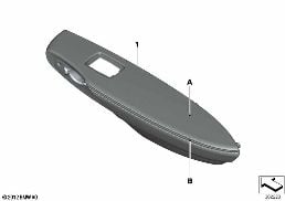 INDIVIDUAL ARMREST, LEATHER, REAR diagram for BMW 3 Series F30 LCI 330i