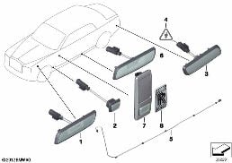 Přídavné směrové/obrysové světlo diagram for BMW Rolls-Royce Phantom RR1 Phantom