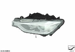 Projecteur diagram for BMW 3 Series F35 320Li