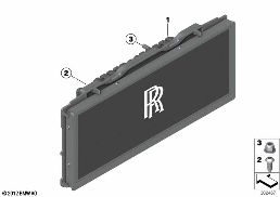 Palubní monitor diagram for BMW Rolls-Royce Phantom RR1 Phantom