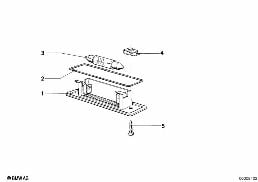 REGISTRATION PLATE LIGHT diagram for BMW 3 Series E30 325e