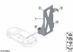 BRACKET, CONTROL UNIT diagram for BMW 6 Series F13 640iX