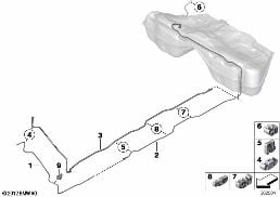 FUEL PIPE AND MOUNTING PARTS