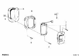 READING LIGHT diagram for BMW 7 Series E23 735i