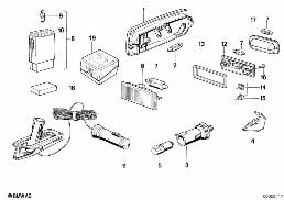VARIOUS LAMPS diagram for BMW 6 Series E24 635CSi
