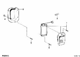 READING LIGHT diagram for BMW 7 Series E23 733i