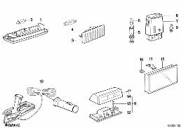 VARIOUS LAMPS diagram for BMW 3 Series E30 325e
