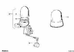 PRIORITY VEHICLE LIGHT diagram for BMW 3 Series E30 325i