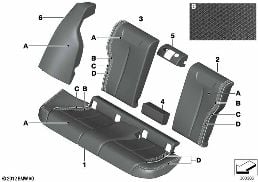 INDIVID.THROUGH-LOADING SYST.,REAR SEAT diagram for BMW 3 Series F30 LCI 330i