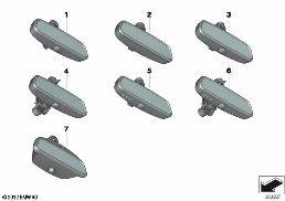 Retrovisor interior diagram for BMW 7 Series F02 740Li