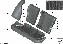 INDIVID.THROUGH-LOADING SYST.,REAR SEAT diagram for BMW 3 Series F31 318d