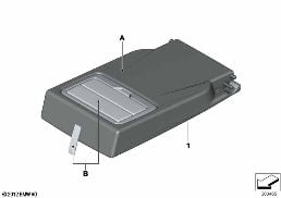INDIVIDUAL ARMREST, REAR diagram for BMW 3 Series F30 LCI 330i