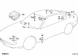 VARIOUS LAMPS diagram for BMW 8 Series E31 850Ci
