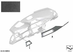 INDIVIDUAL DECOR STRIPS, LEATHER I-PANEL diagram for BMW 3 Series F31 318d