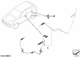 DOOR HANDLE ILLUMINATION diagram for BMW X3 F25 20iX