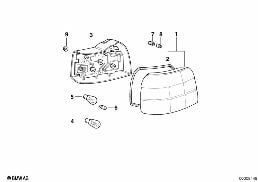 Luce posteriore diagram for BMW 3 Series E36 318ti
