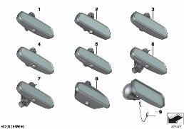 INTERIOR MIRROR diagram for BMW 5 Series F11 550i