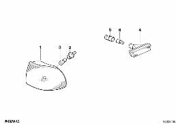 FRONT/FRONT LATERAL TURN INDICATOR diagram for BMW 7 Series E38 740i