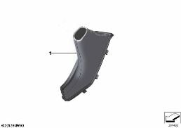 INDIVIDUAL PARKING BRAKE LEVER BOOT diagram for BMW 4 Series F36 Gran Coupé 428i