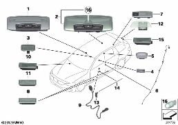 VARIOUS LAMPS diagram for BMW 3 Series F31 LCI 335dX