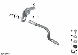 Flessibile freno posteriore diagram for BMW Rolls-Royce Phantom RR1 Phantom