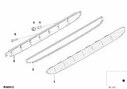 THIRD STOPLAMP diagram for BMW Z3 E36 M