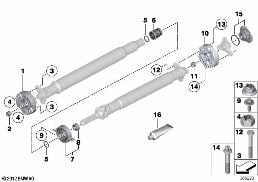HARDY COUPLINGS/CENTER BEARING/INNER NUT