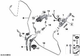 CLUTCH CONTROL diagram for BMW 1 Series F21 M135i
