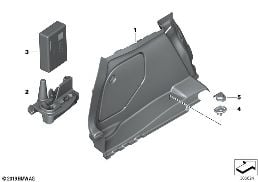LEFT TRUNK TRIM diagram for BMW 1 Series F20 118dX