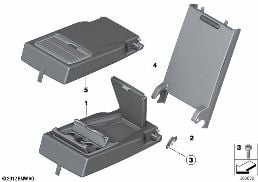 REAR SEAT CENTER ARMREST