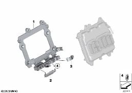 コントロール ユニット ホルダー diagram for BMW 5 Series F10 M5