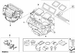 HOUSING PARTS AUT.AIR CONDITIONING DENSO diagram for BMW X1 E84 28iX
