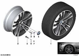 BMW LA WHEEL M DOUBLE SPOKE 598M- 19