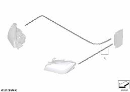 CONVERSION TO HEADLIGHT LCI diagram for BMW X1 E84 23dX