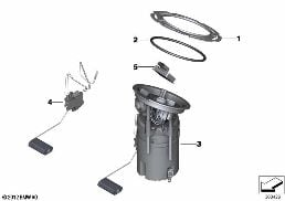 Bomba gasolina / Sensorio del nivel diagram for BMW X3 F25 20dX
