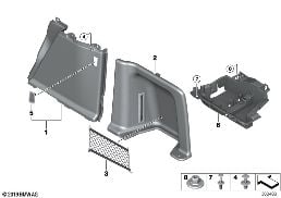 RIGHT TRUNK TRIM diagram for BMW 3 Series F34 GT 335iX